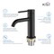 Kibi Circular Single Handle Bathroom Vanity Sink Faucet with Pop Up Drain C-KBF1008MB-KPW100MB - alternate 7
